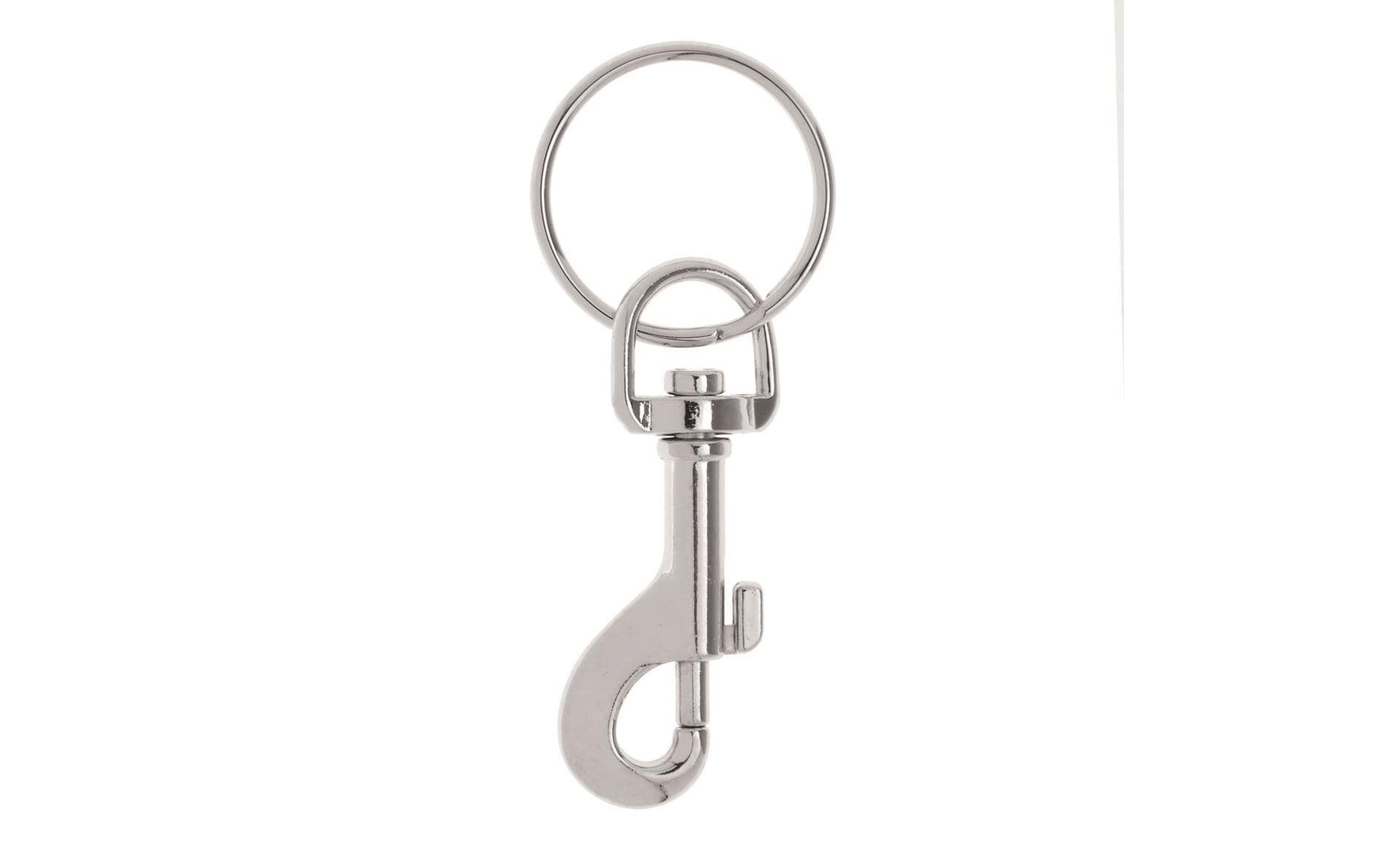 Glorex Schlüsselanhänger mit Karabiner, Ø 30 mm, Silber