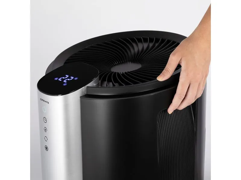Create Dryplus XL-Spiral 90 m², Schwarz/Silber