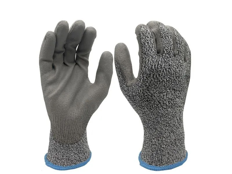 FTM Schnittschutzhandschuh Klasse C, Nylon L, Grau, 12 Stück