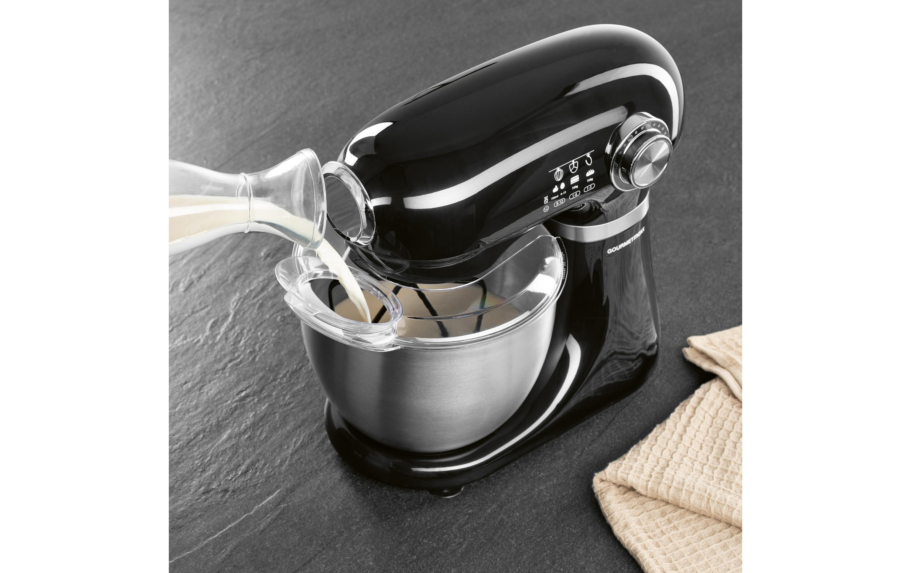 GOURMETmaxx Küchenmaschine Schwarz