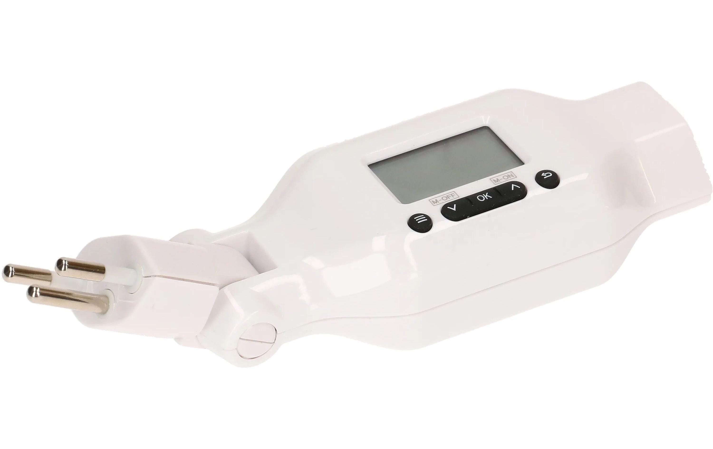 Max Hauri Zeitschaltuhr digital Multifunktion Clip-Clap, Weiss