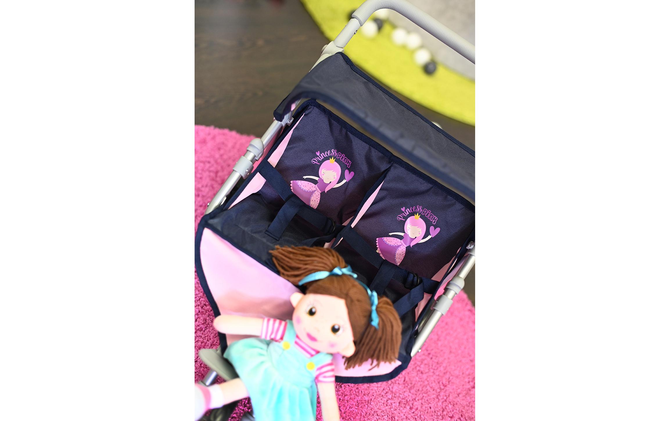 Knorrtoys Zwillingspuppenwagen Princess Blue