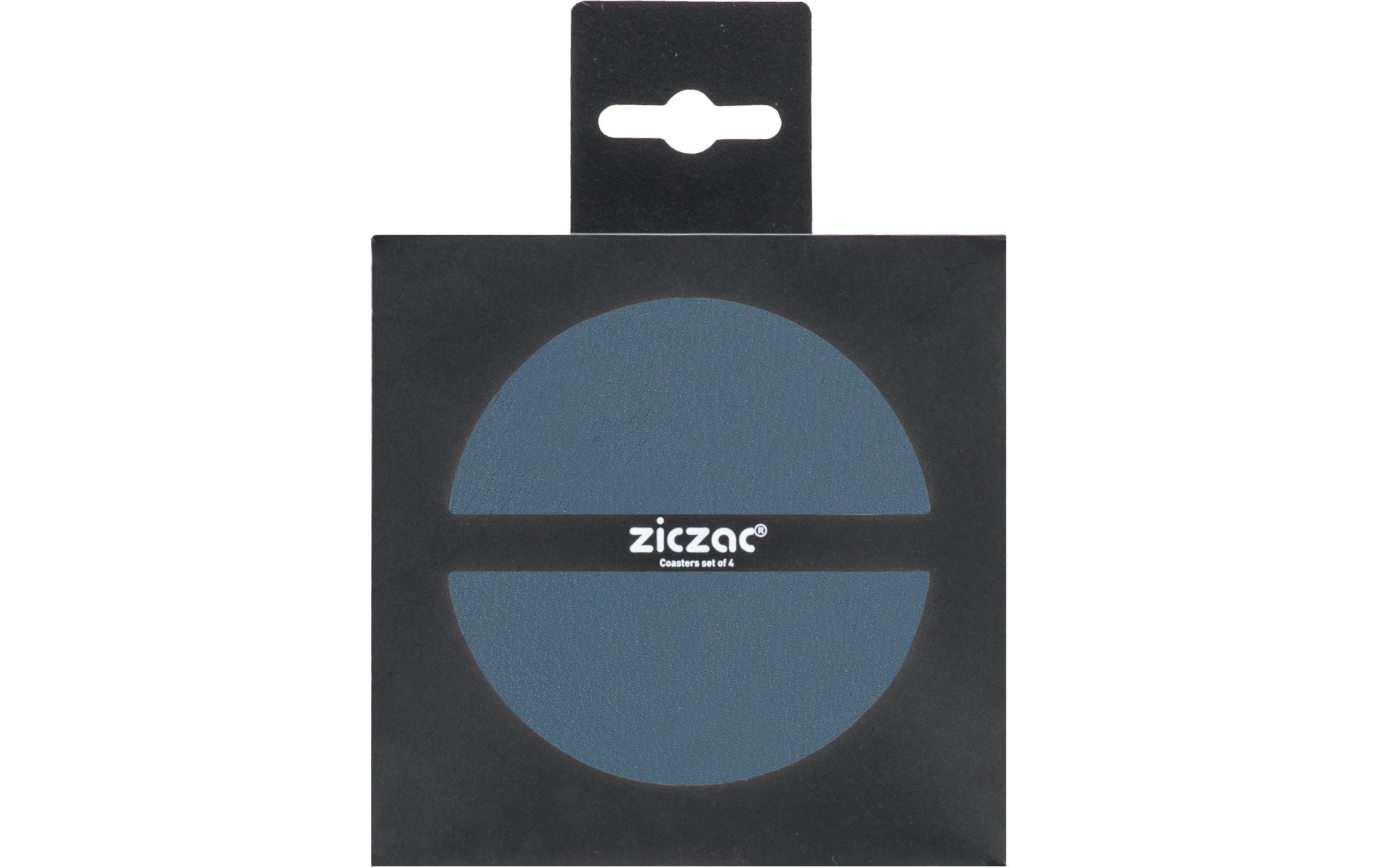 Tiseco Glasuntersetzer Togo 4 Stück, 10 cm, Blau