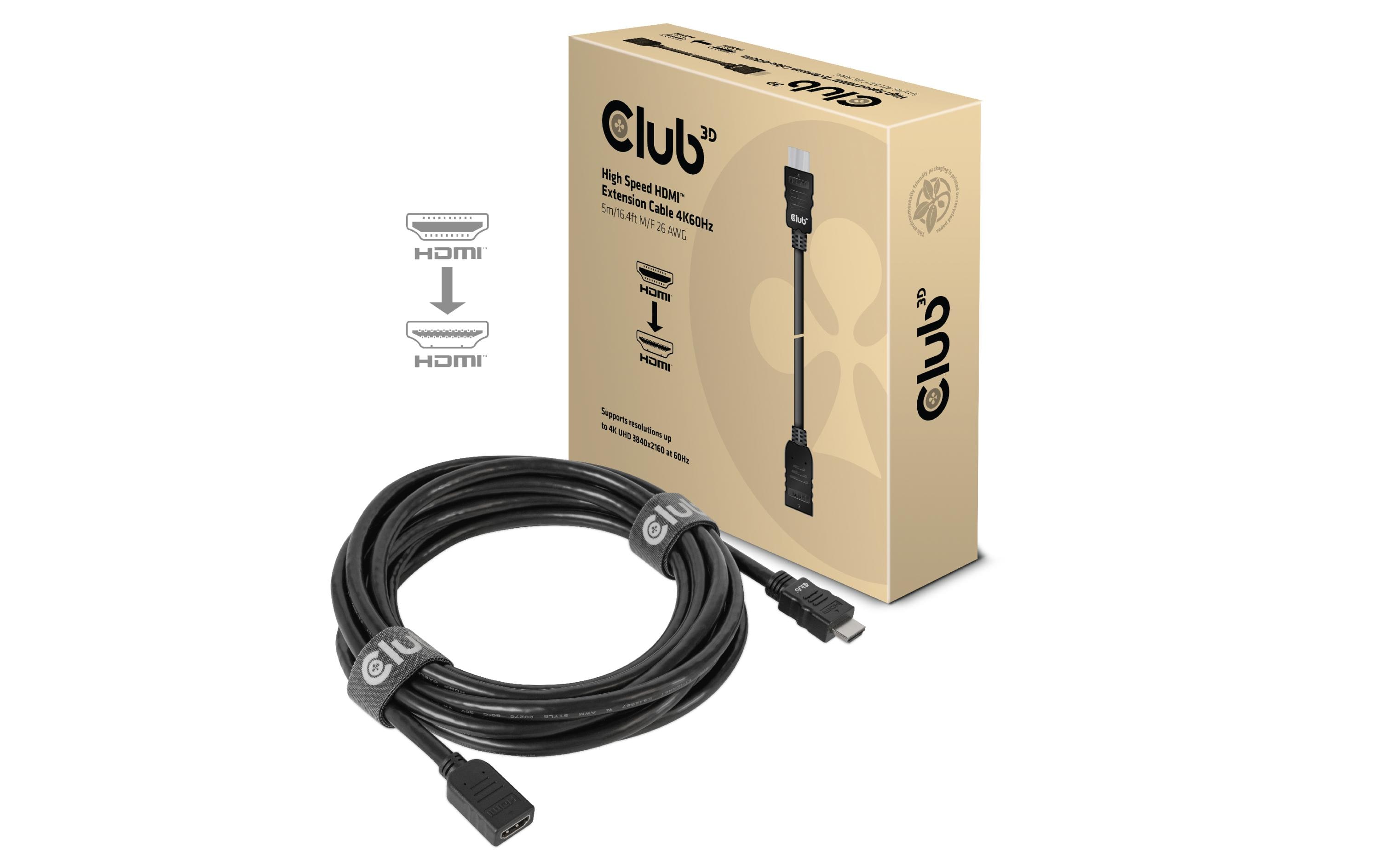 Club 3D High Speed HDMI Verlängerungskabel 5 m