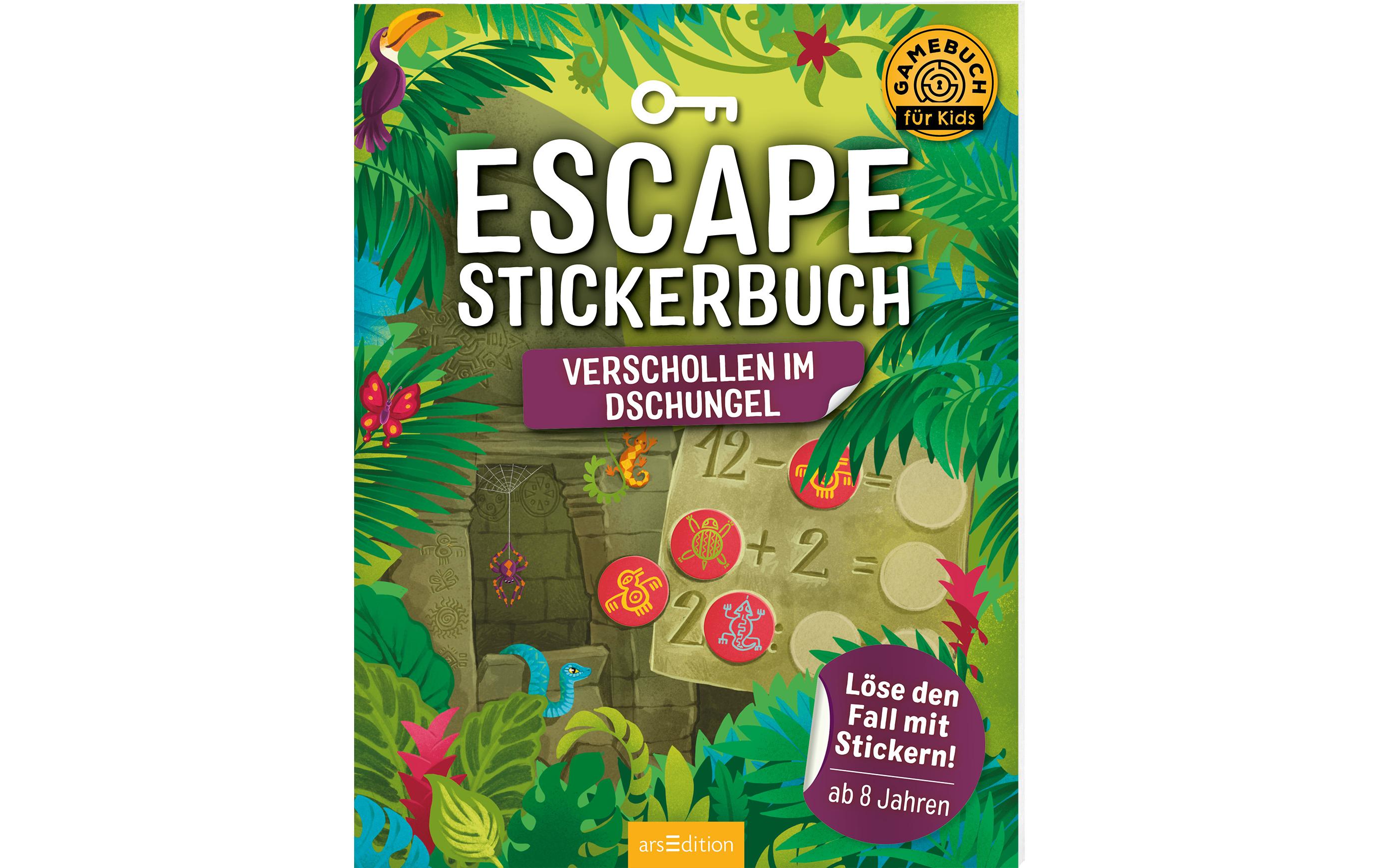 Buchzentrum Escape-Stickerbuch: Verschollen im Dschungel 32 Seiten
