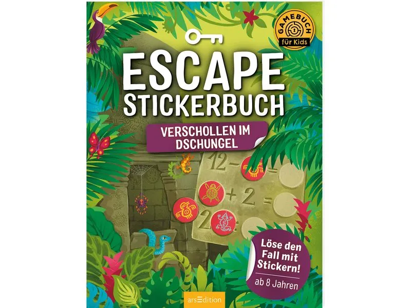 Buchzentrum Escape-Stickerbuch: Verschollen im Dschungel 32 Seiten