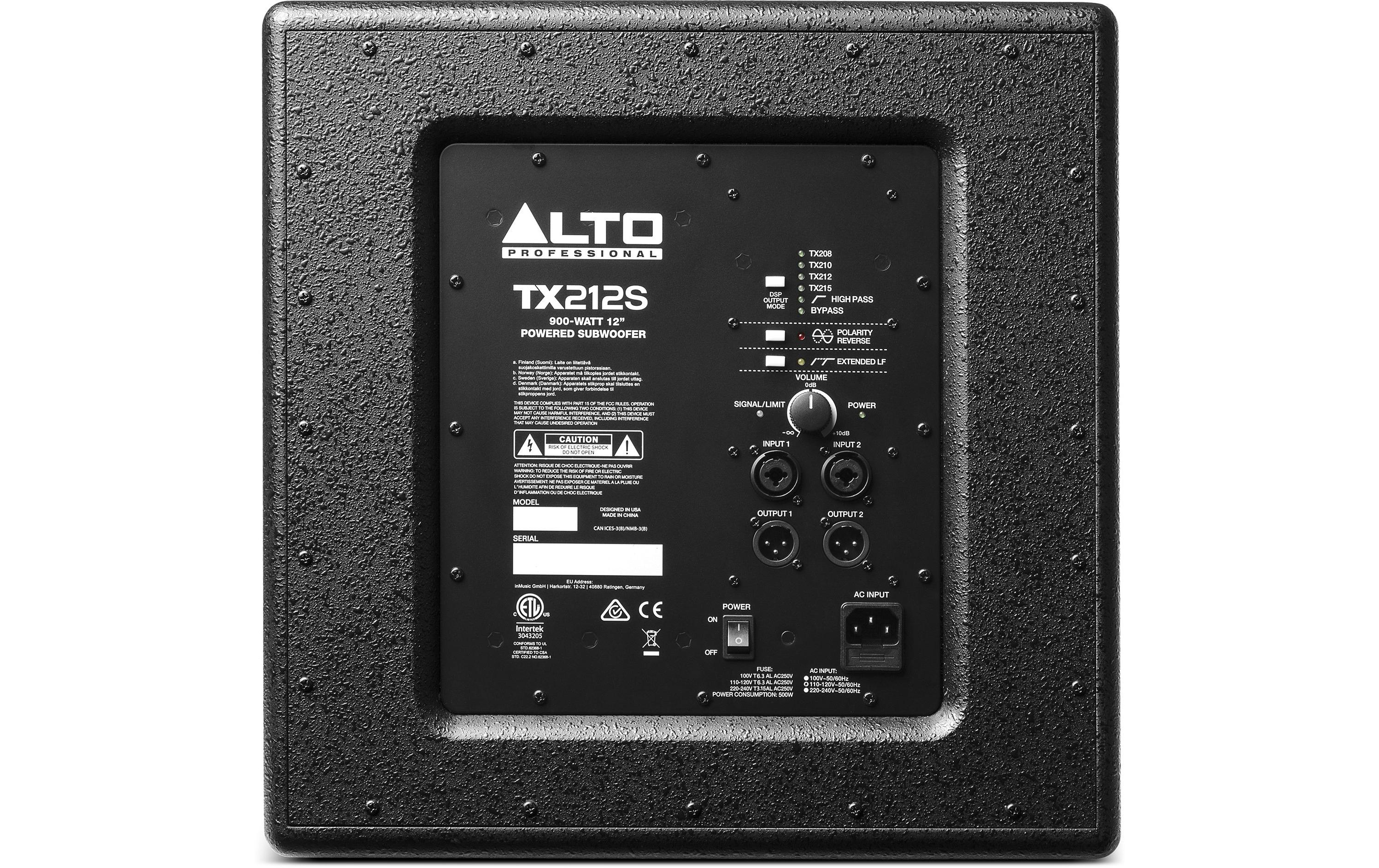 Alto Professional Subwoofer TX212S – 900 Watt