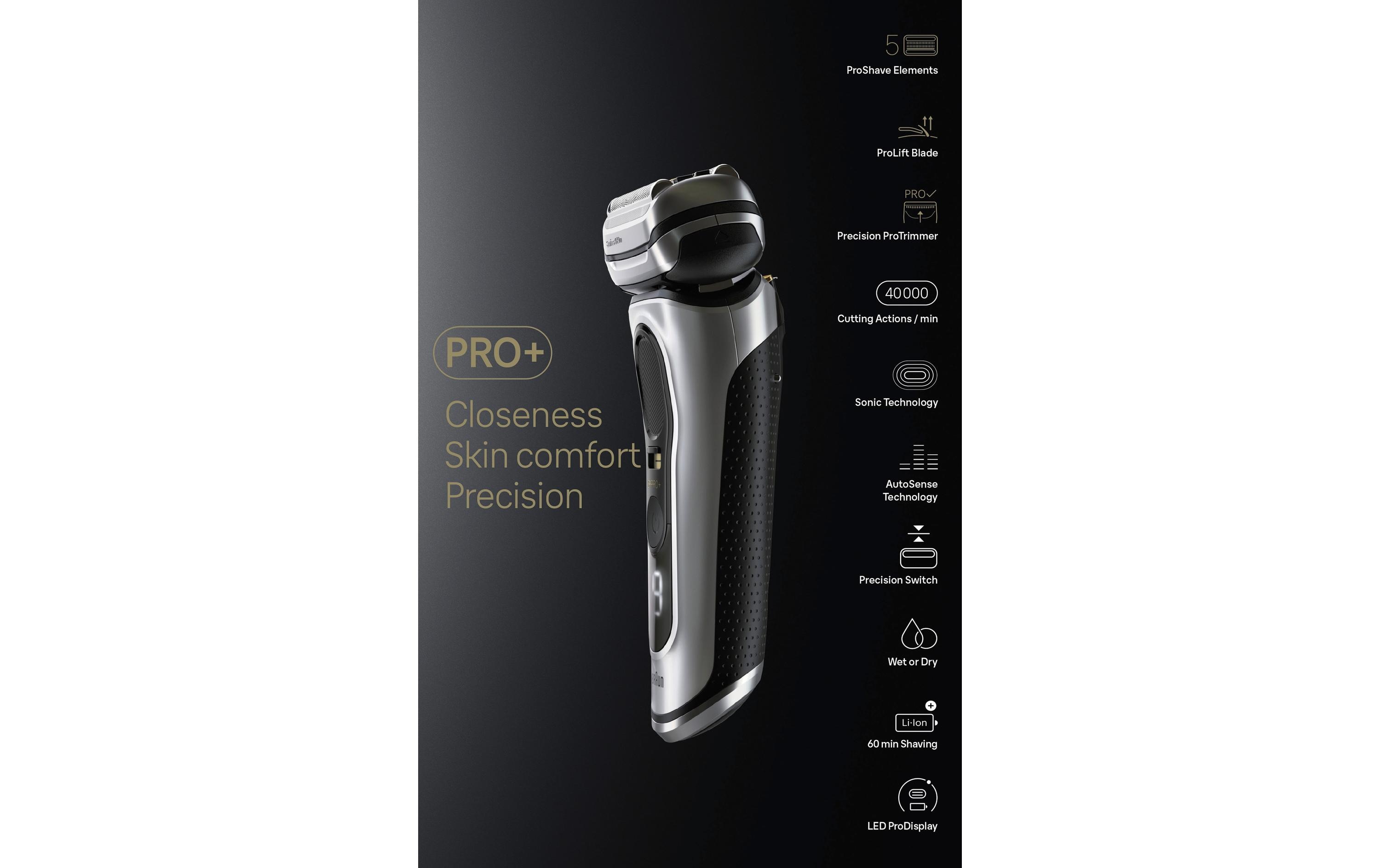 Braun Herrenrasierer Series 9 Pro+ 9567cc mit Reinigungsstation