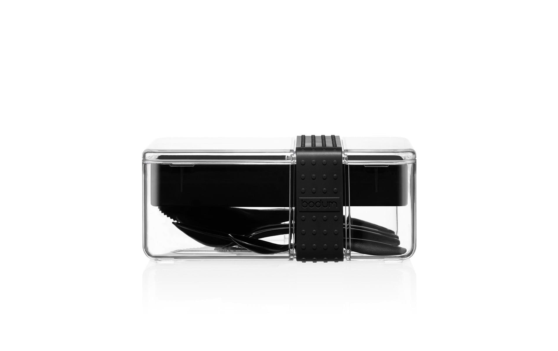 Bodum Lunchbox mit Besteck Bistro Schwarz
