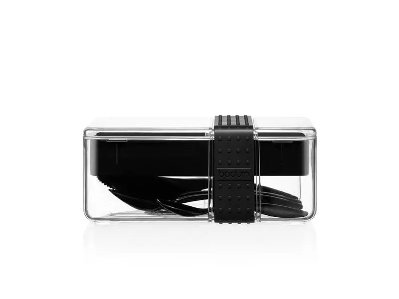 Bodum Lunchbox mit Besteck Bistro Schwarz Bodum Lunchbox mit Besteck Bistro Schwarz