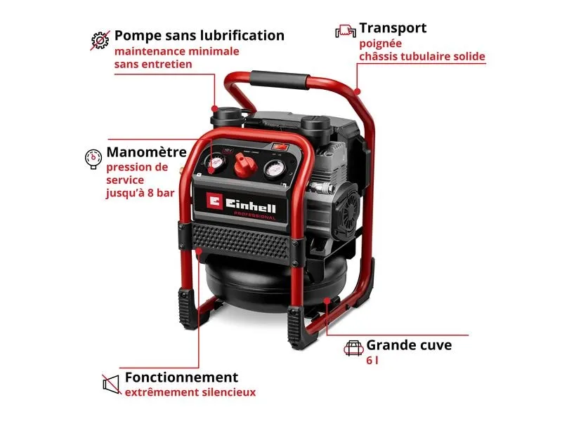 Einhell Professional Akku-Kompressor SILENZZO 18/160 Einhell Professional Akku-Kompressor SILENZZO 18/160