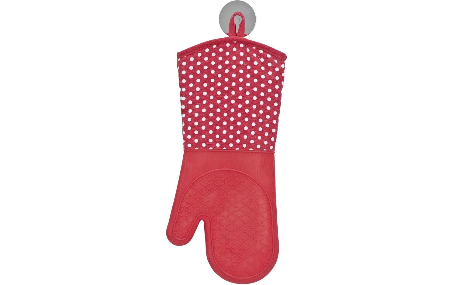 Wenko Küchenhandschuh Punkte 2er Set, Rot Wenko Küchenhandschuh Punkte 2er Set, Rot