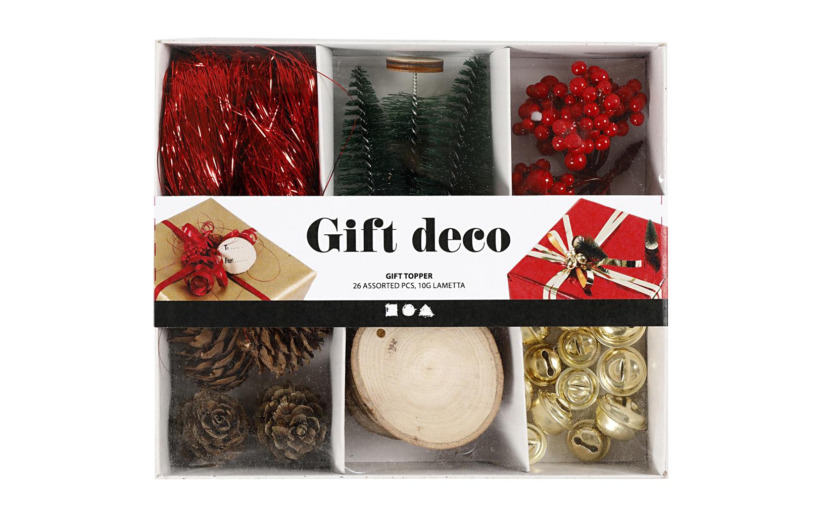 Creativ Company Geschenkdekoration Weihnachten 25 assortierte Teile