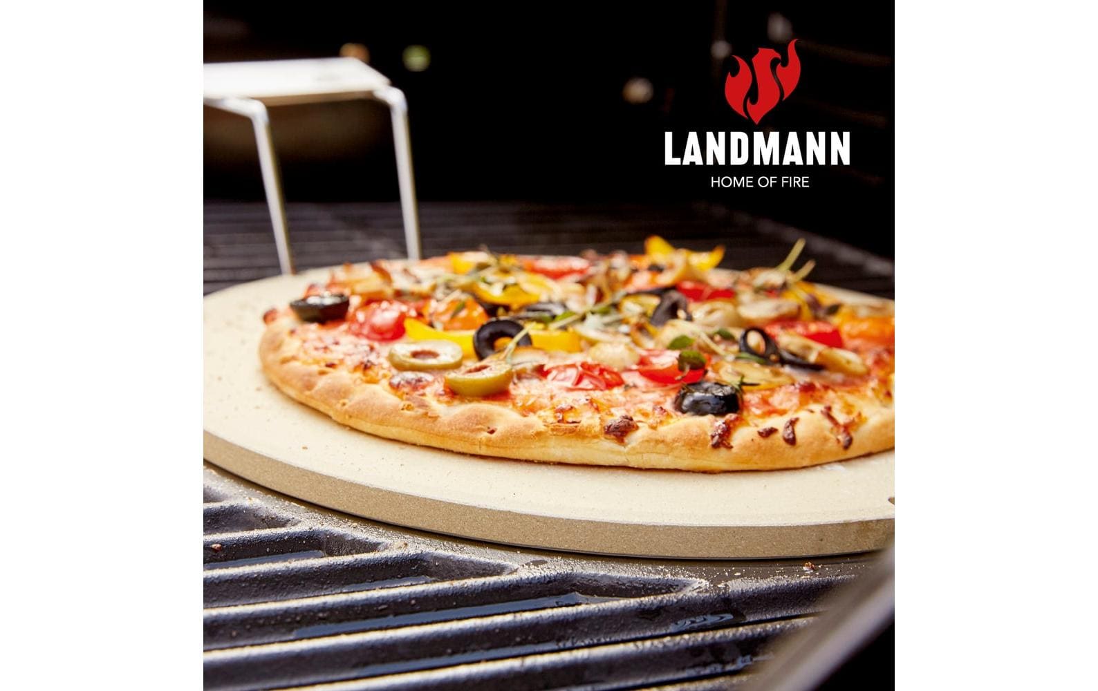 Landmann Pizzastein-Set 3-tlg. Rund