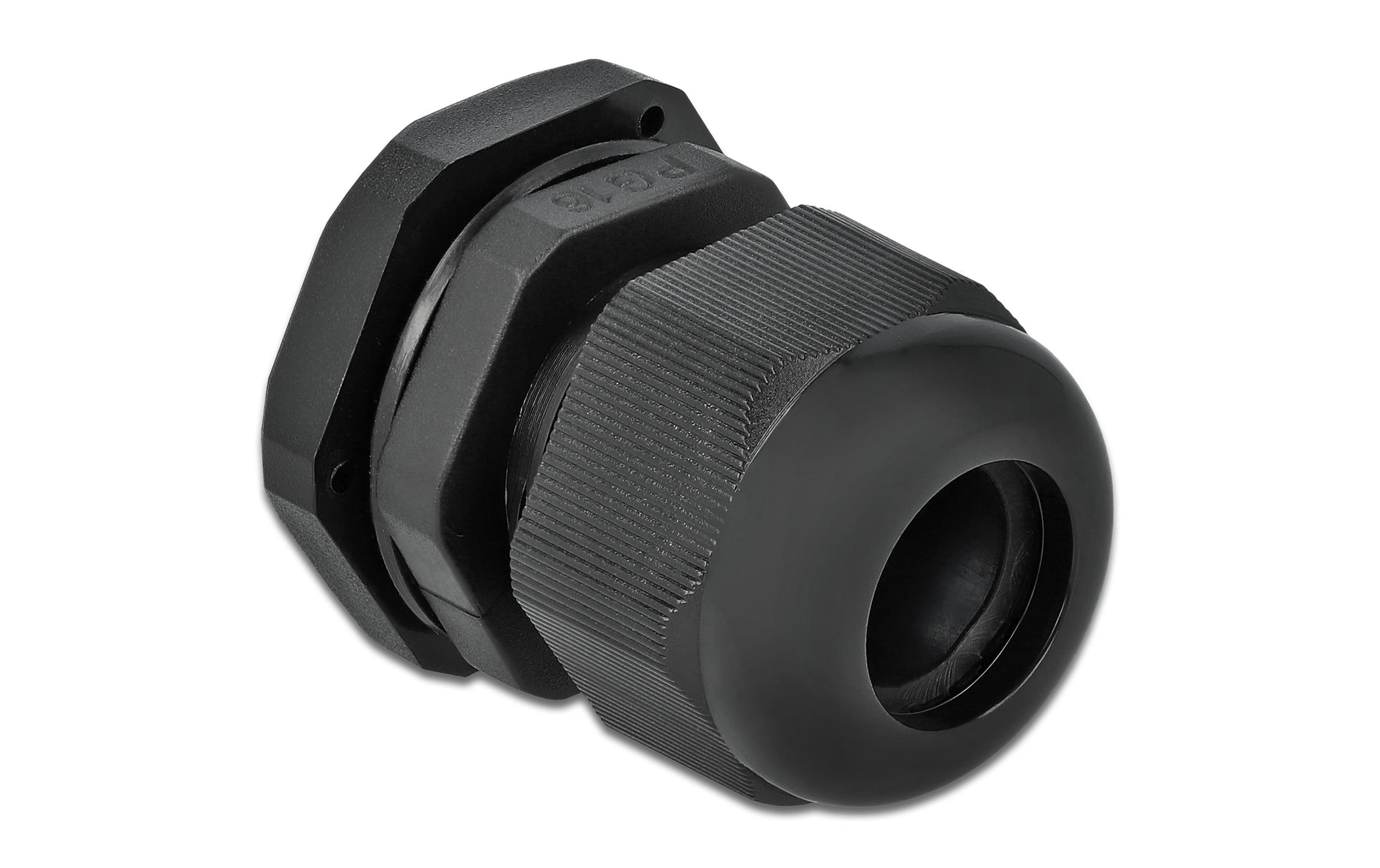 Delock Kabelverschraubung PG16, 27 mm 10 Stück, Schwarz Delock Kabelverschraubung PG16, 27 mm 10 Stück, Schwarz
