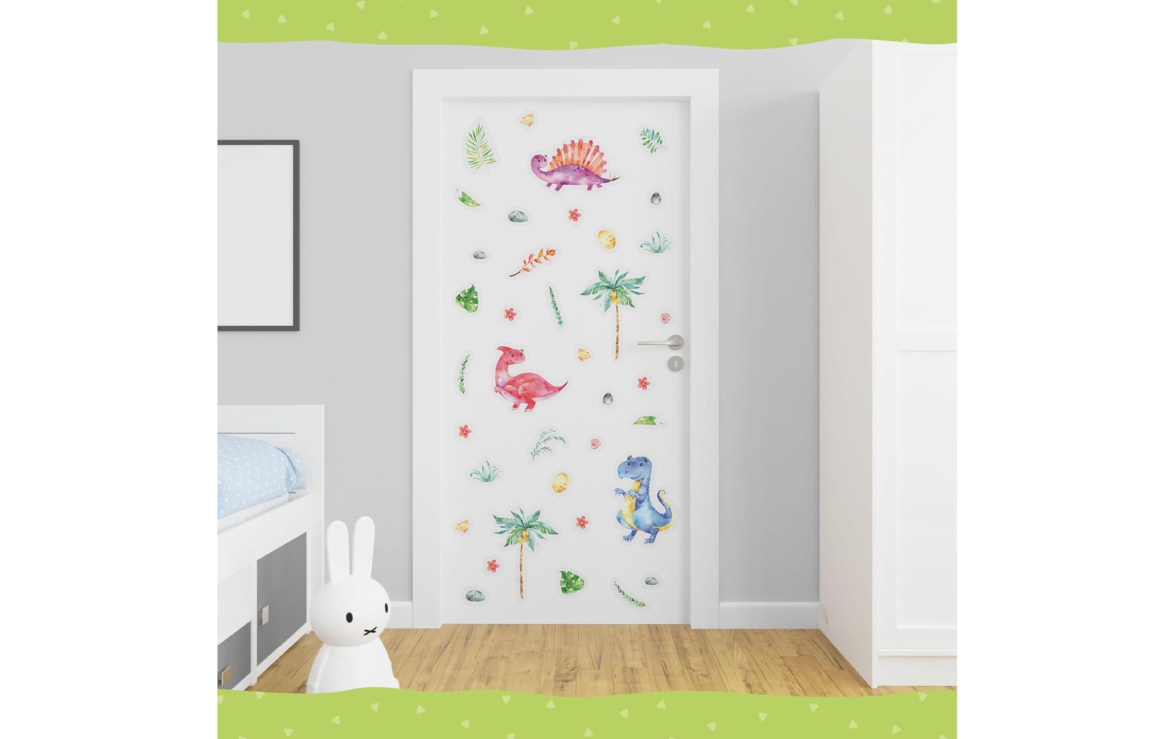 Papierdrachen Wandtattoo-Set Dinosaurier