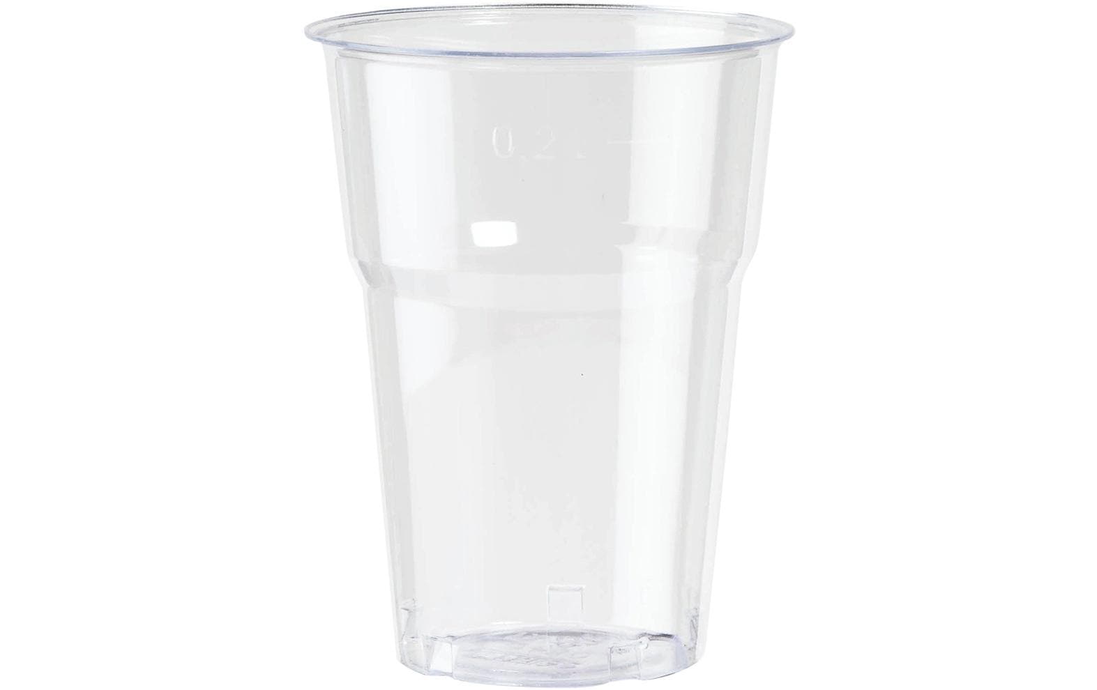 BioPak Einwegbecher 250 ml, 50 Stück, Transparent