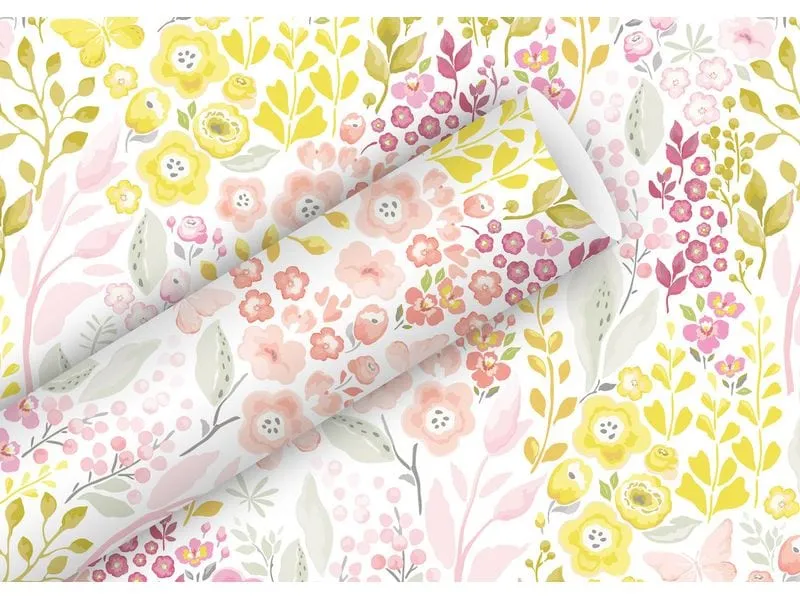 Braun + Company Geschenkpapier Blooming, 2 m x 70 cm