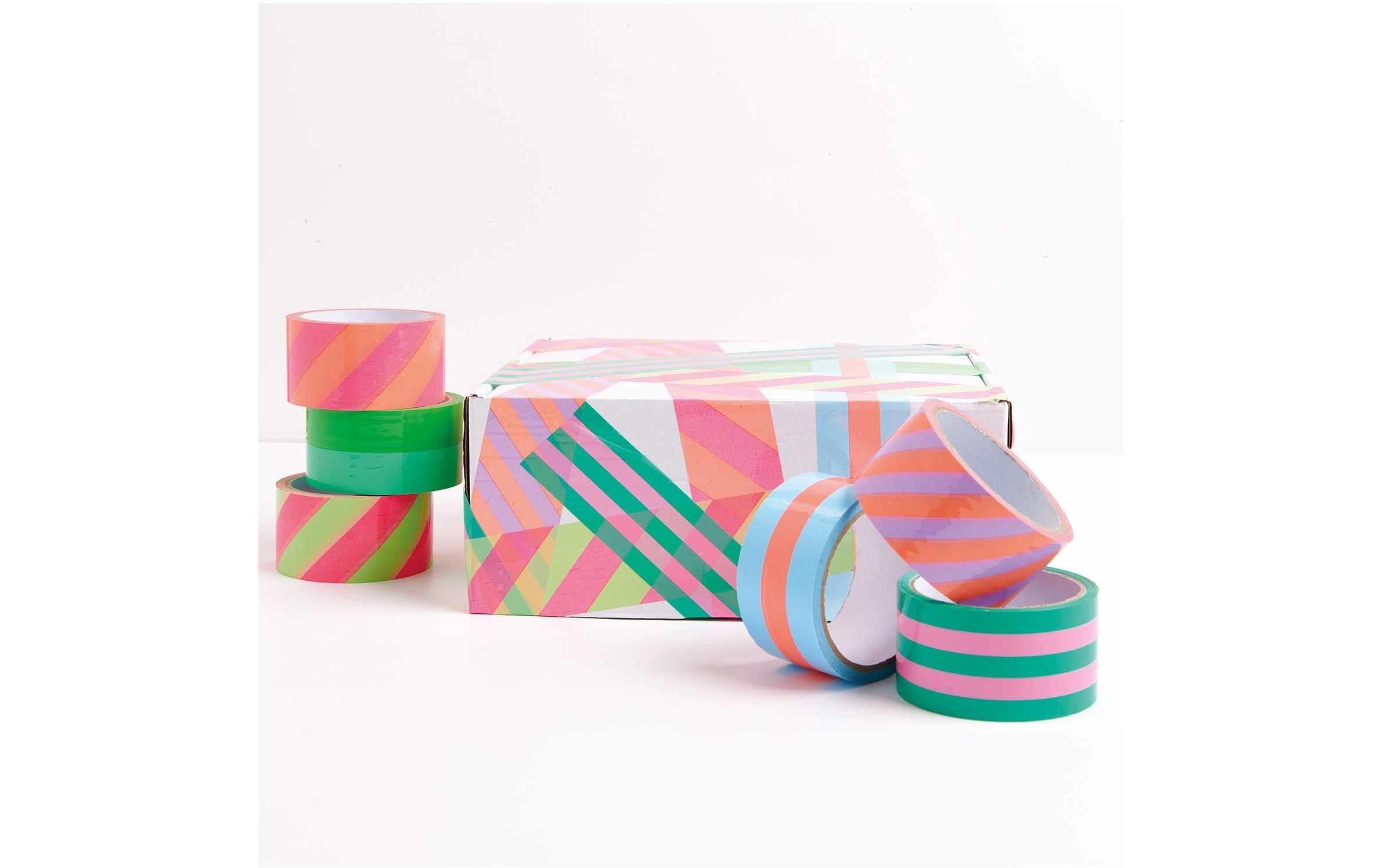 Rico Design Klebeband Paper Poetry 0.5 mm x 33 m, Hellblau/Neonorange