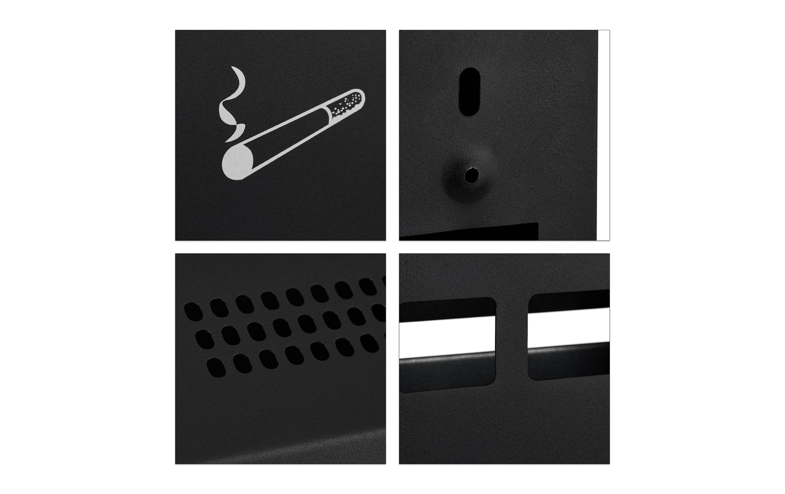 relaxdays Wandascher Schwarz