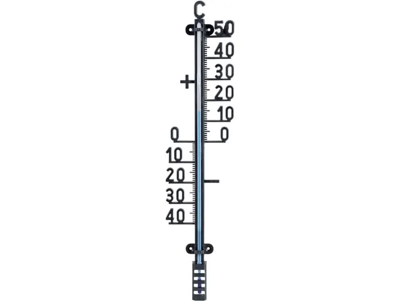 Esschert Design Wandthermometer Kunststoff Schwarz 41.4 cm Esschert Design Wandthermometer Kunststoff Schwarz 41.4 cm