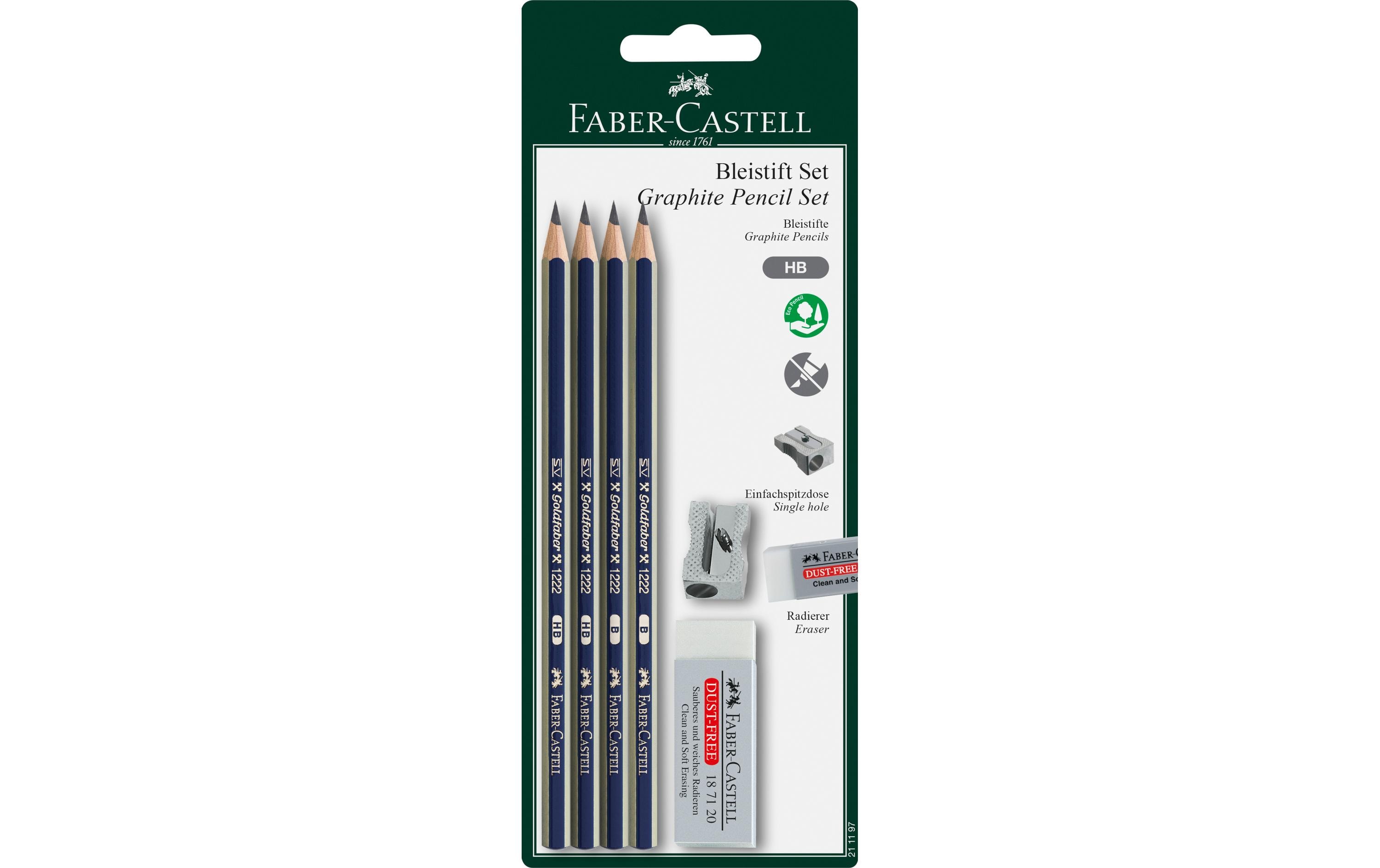 Faber-Castell Bleistift Goldfaber Set HB, 4 Stück
