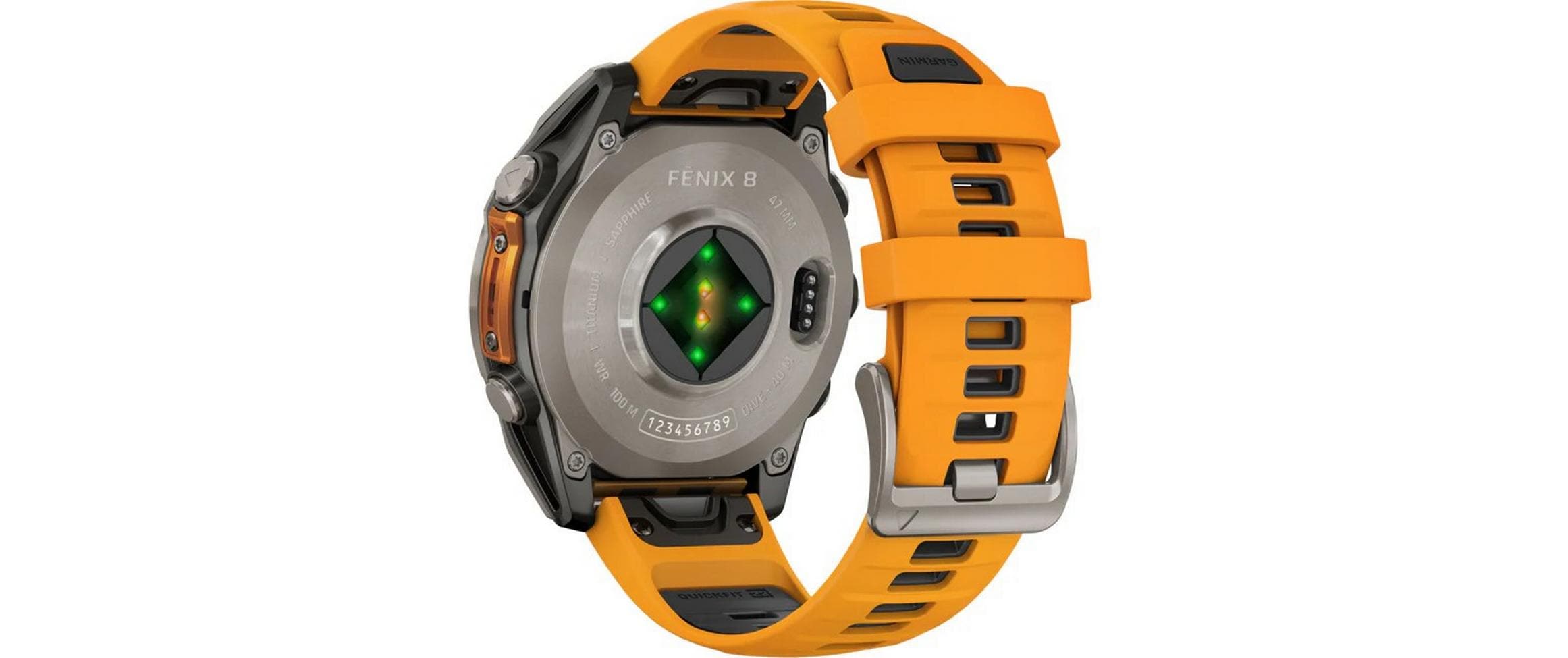 GARMIN Sportuhr Fenix 8 AMOLED Sapphire, 47 mm Graphit/Titan