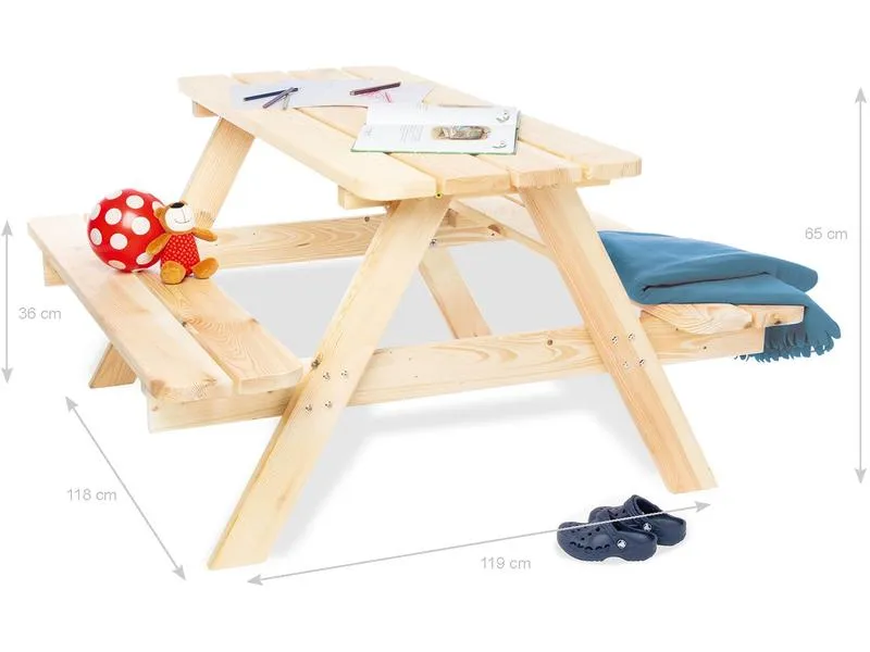 Pinolino Kindersitzgarnitur Nicki für 4 Maxi natur Pinolino Kindersitzgarnitur Nicki für 4 Maxi natur