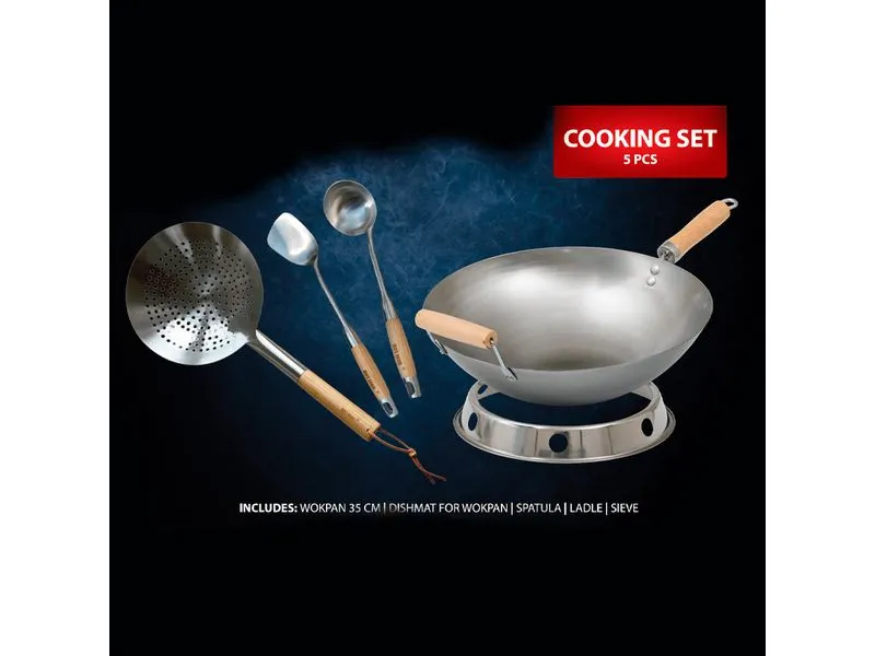 Hot Wok Cooking Wok Set 5-teilig
