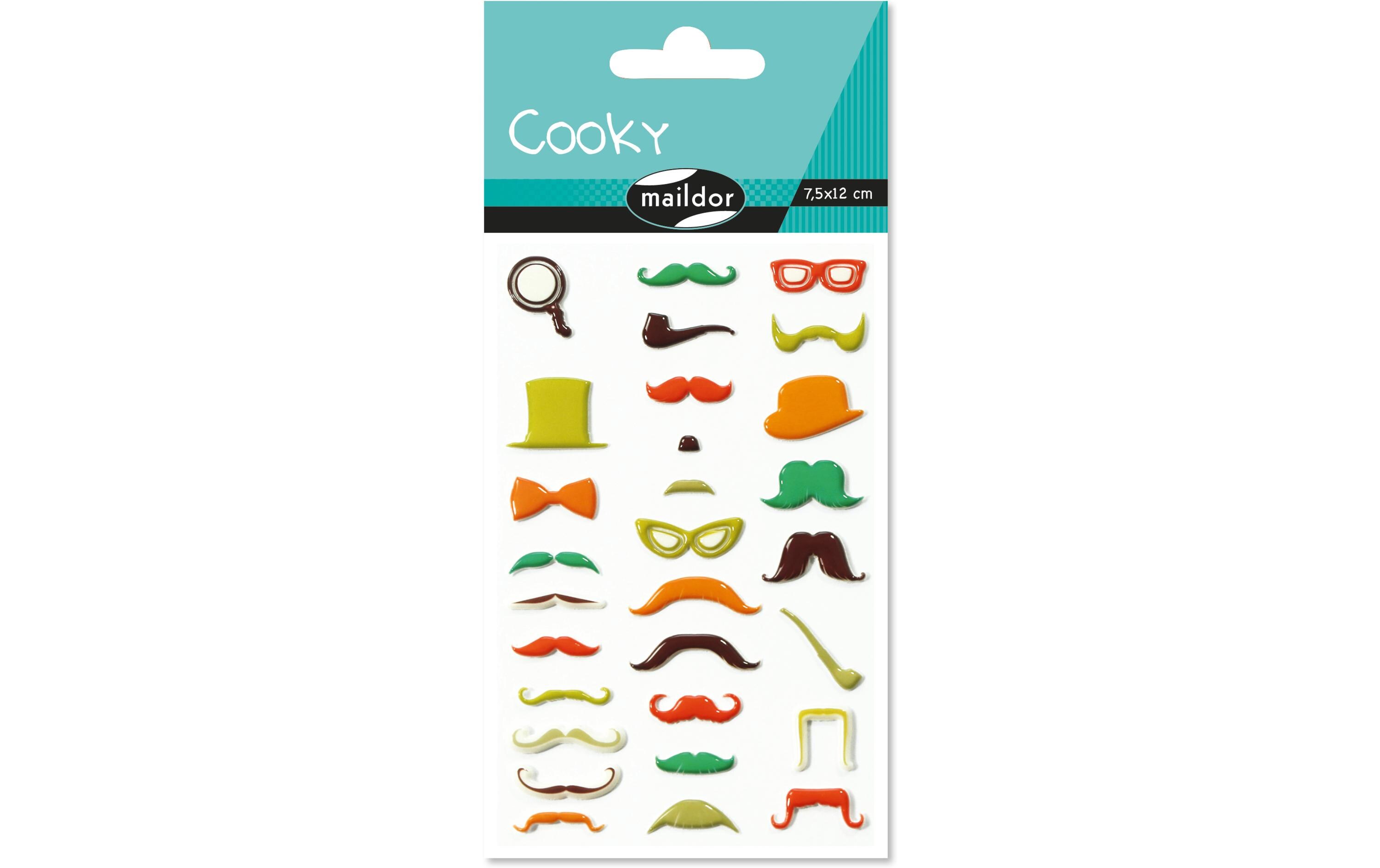 Clairefontaine Motivsticker 3D Schnurrbart Clairefontaine Motivsticker 3D Schnurrbart