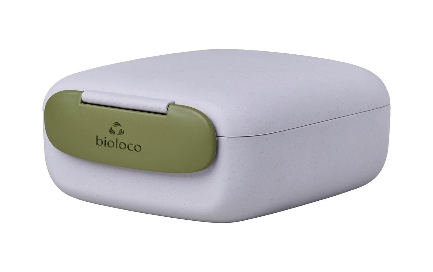 BioLoco Lunchbox mini square Blaugrau/Olivgrün