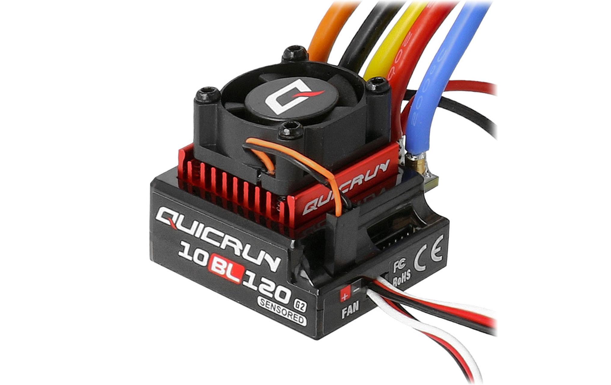 Hobbywing Brushless Regler QuicRun 10BL120 G2 120A, Sensored, 2-3S Hobbywing Brushless Regler QuicRun 10BL120 G2 120A, Sensored, 2-3S