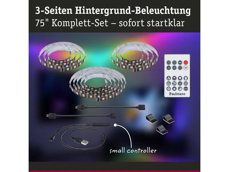 Paulmann EntertainLED USB Strip TV-Beleuchtung RGB+, 75 Paulmann EntertainLED USB Strip TV-Beleuchtung RGB+, 75