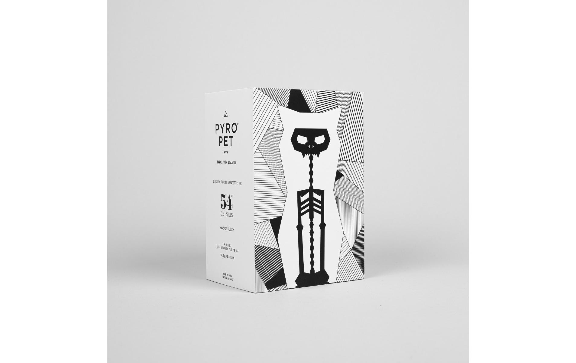 54Celsius Kerze PyroPet Cat Kisa Weiss