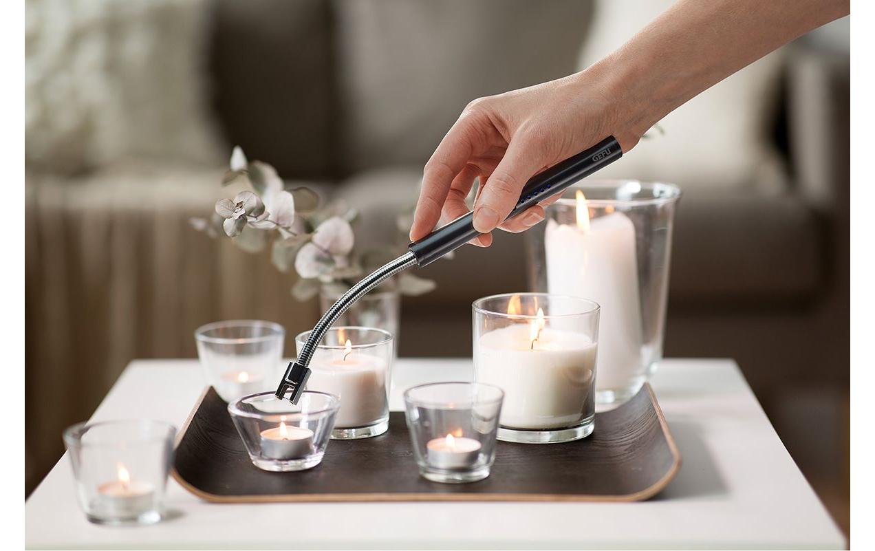 GEFU Feueranzünder Ignito Schwarz/Silber