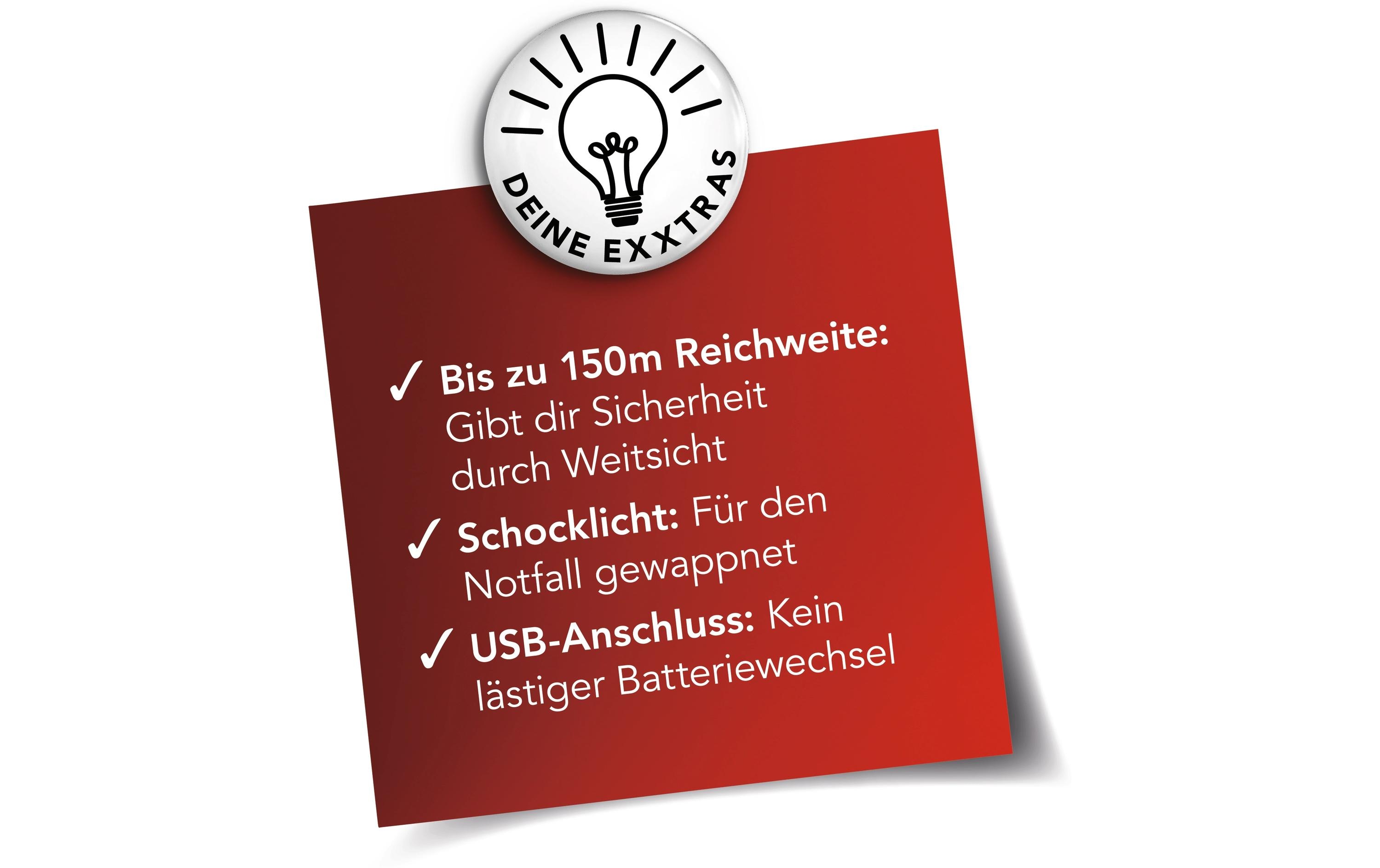 MAXXmee MAXXMEE Power-Taschenlampe 3.7 V 1800 mAh Schwarz