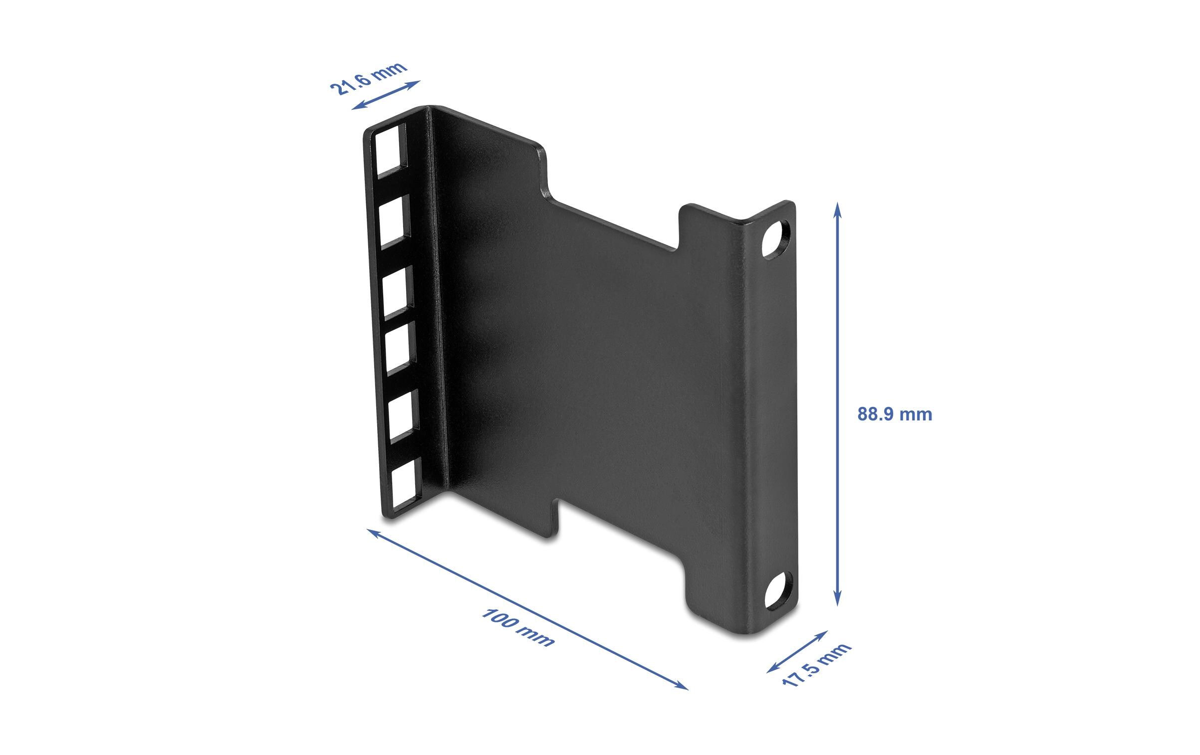Delock Server Rack Tiefenerweiterung 2HE Schwarz