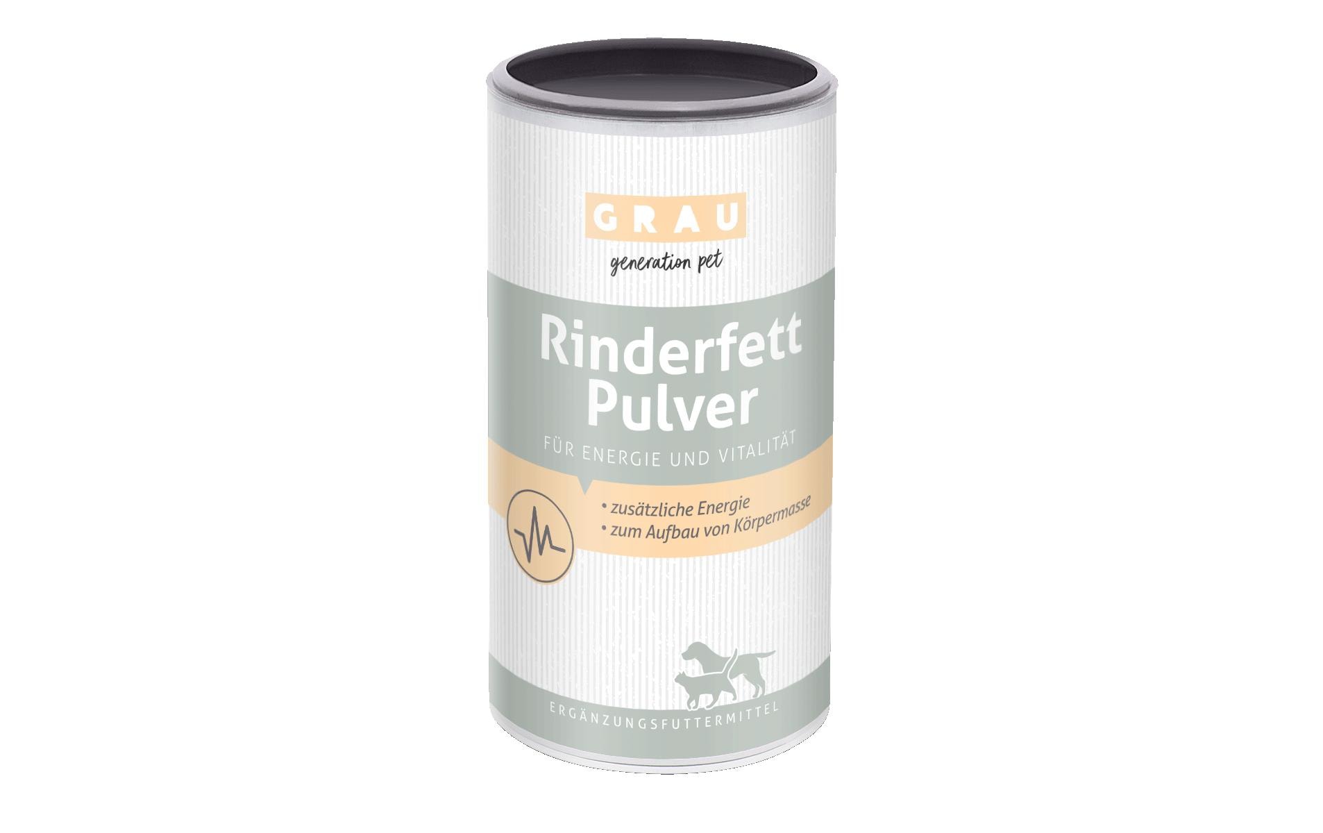 Grau Hunde-Nahrungsergänzung Rinderfett Pulver, 400 g