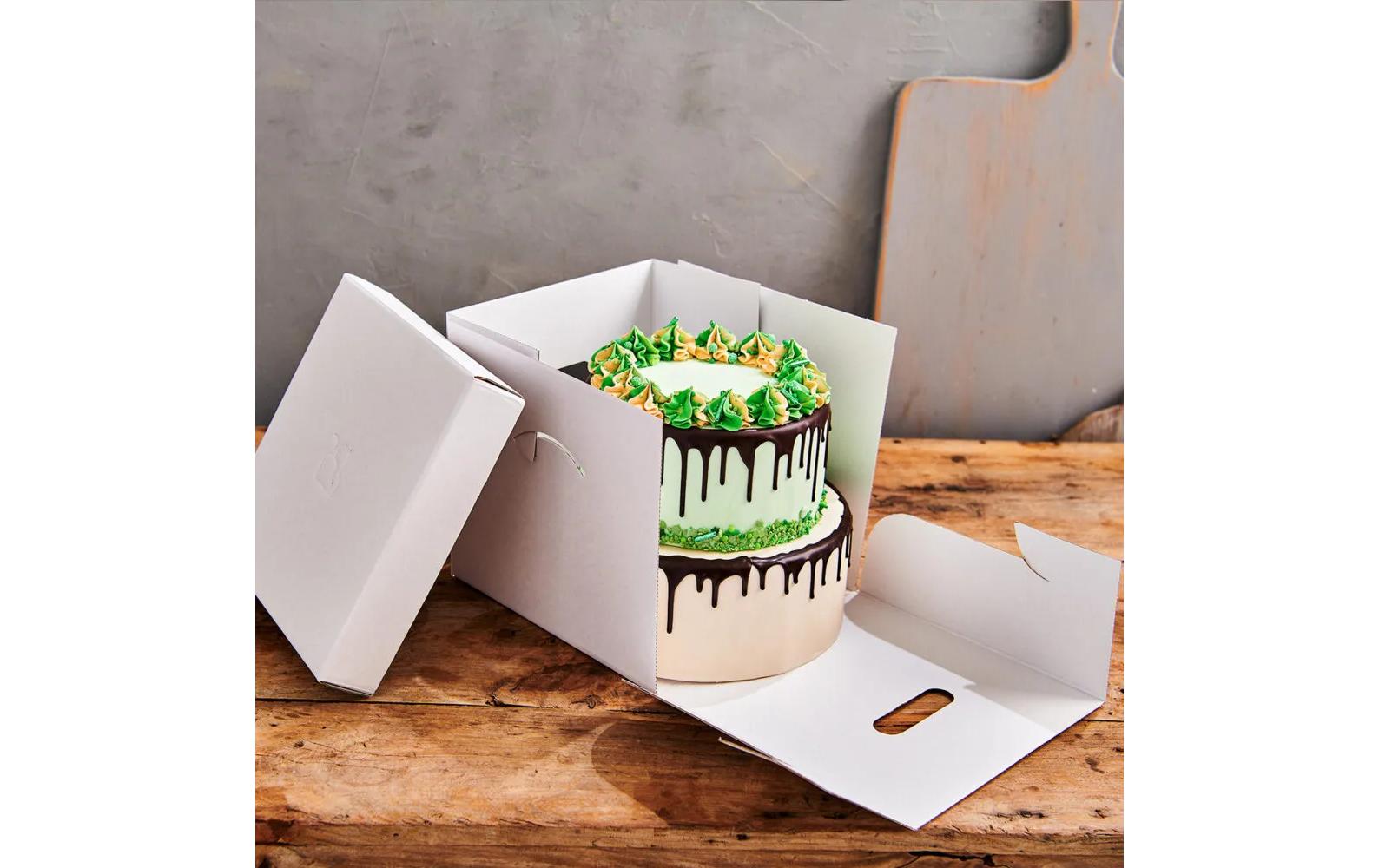 Funcakes Tortenbox weiss 37 x 37 x 45 cm