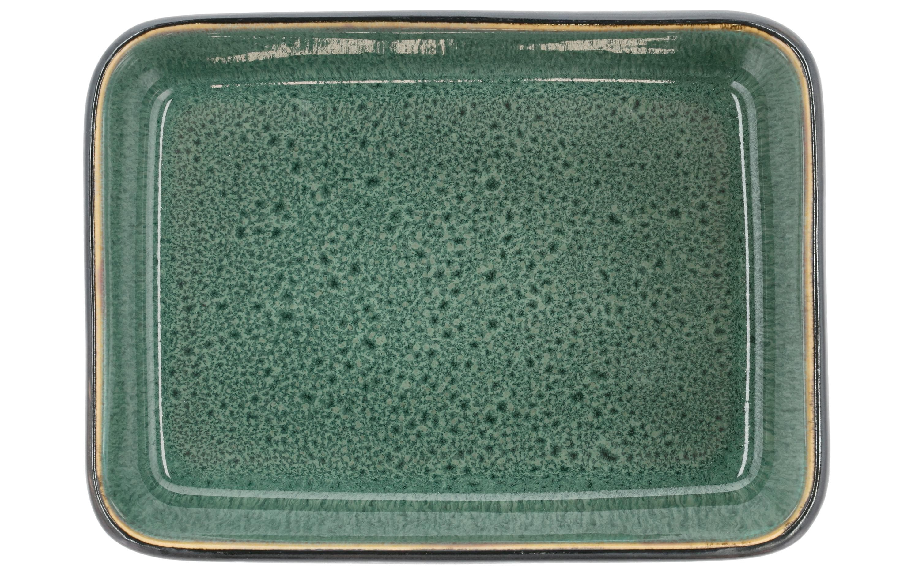 Bitz Schale Gastro 19 cm x 14 cm, 2 Stück, Grün/Schwarz