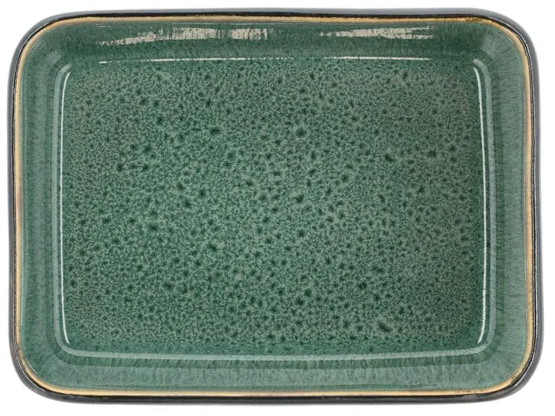 Bitz Schale Gastro 19 cm x 14 cm, 2 Stück, Grün/Schwarz