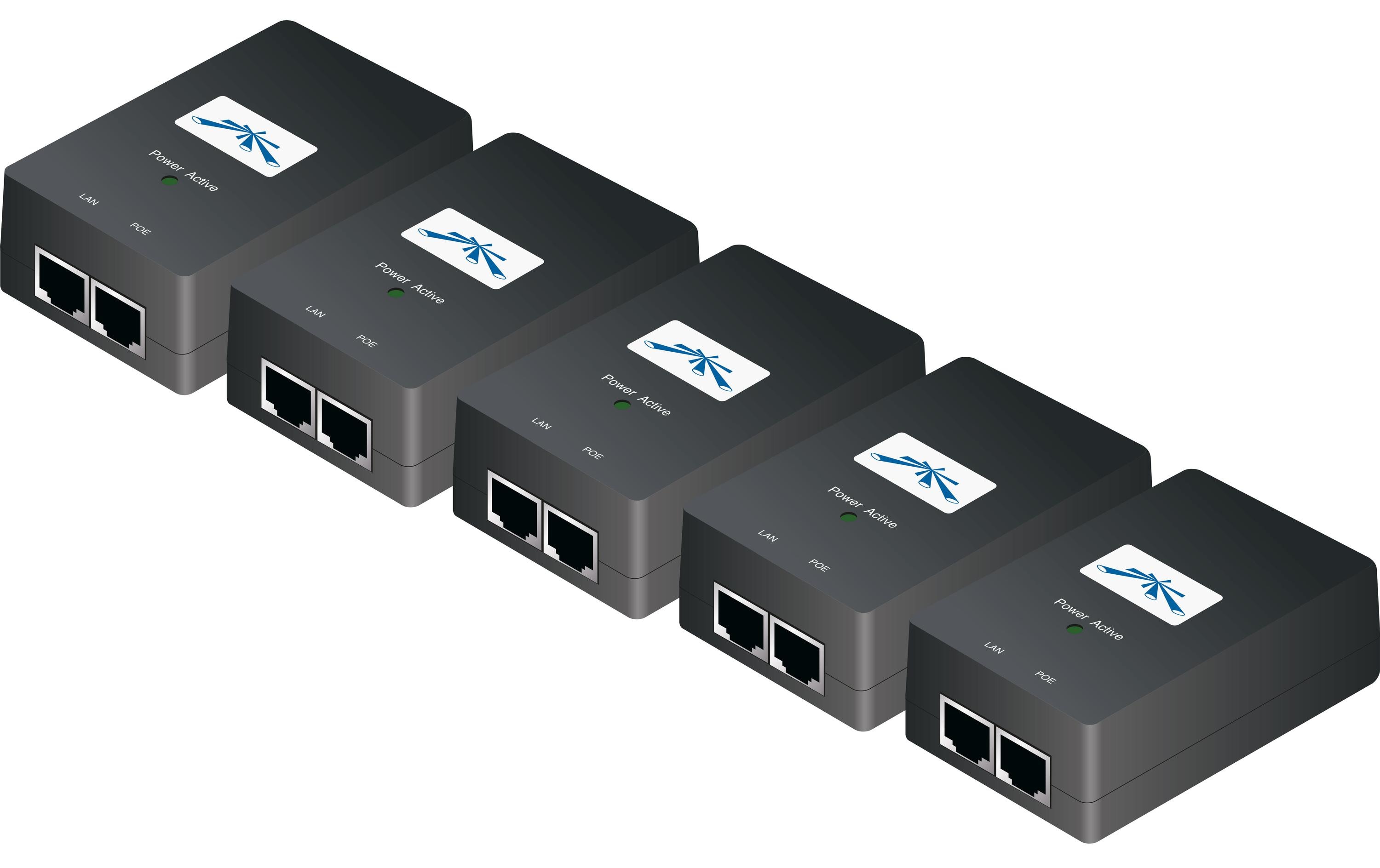 Ubiquiti PoE Injector POE-24-24W-5P 24 Volt GE passiv, 24 Watt, 5-Set Ubiquiti PoE Injector POE-24-24W-5P 24 Volt GE passiv, 24 Watt, 5-Set