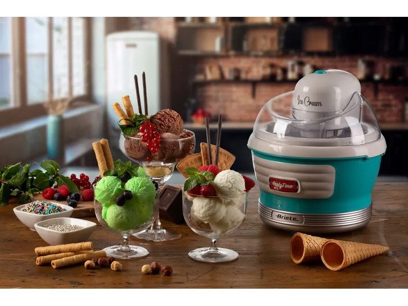 Ariete Glacemaschine Party Time ARI-643-BL 1.5 l, Blau/Weiss Ariete Glacemaschine Party Time ARI-643-BL 1.5 l, Blau/Weiss