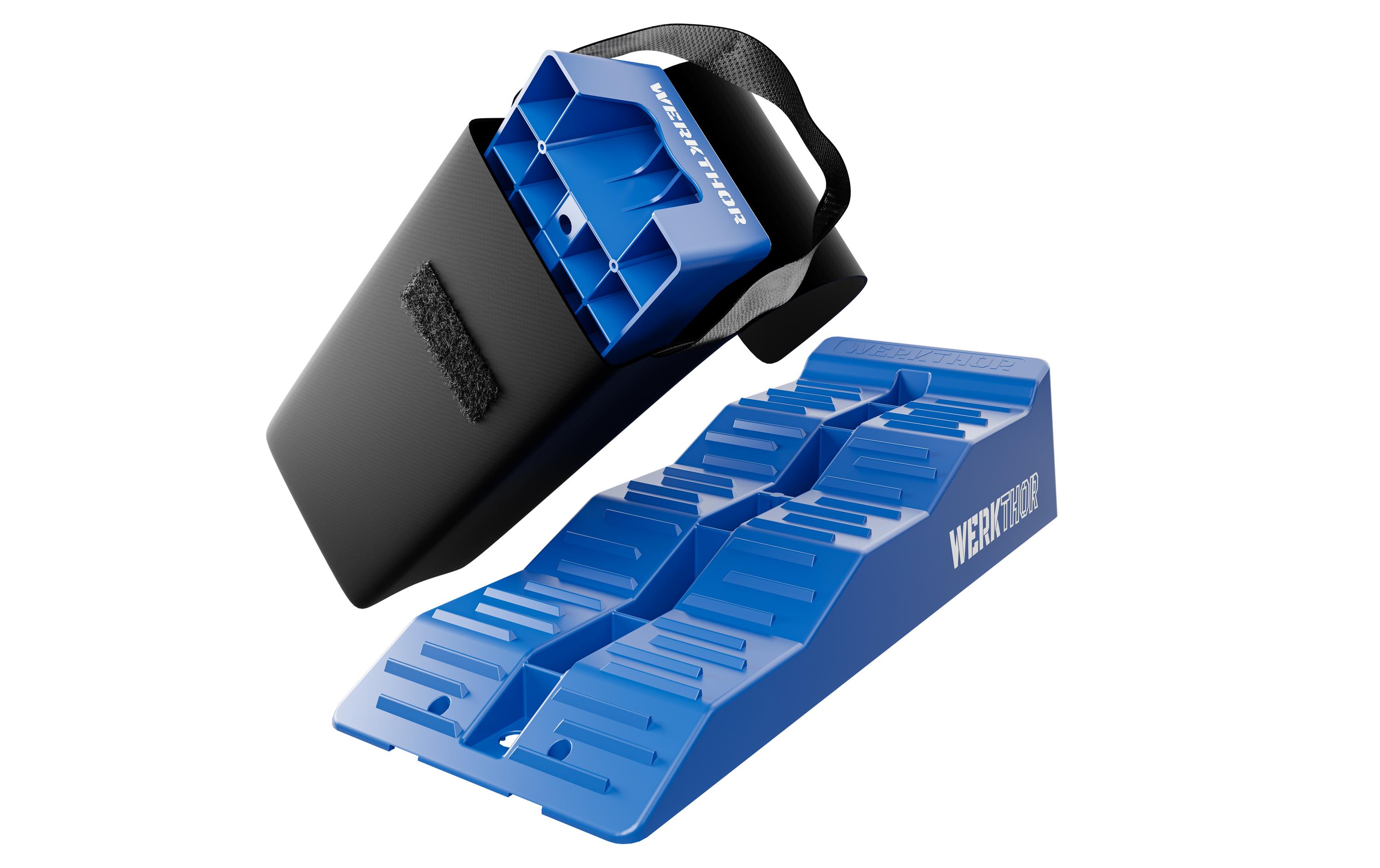 Werkthor Flache Auffahrkeile 2er Set, Blau