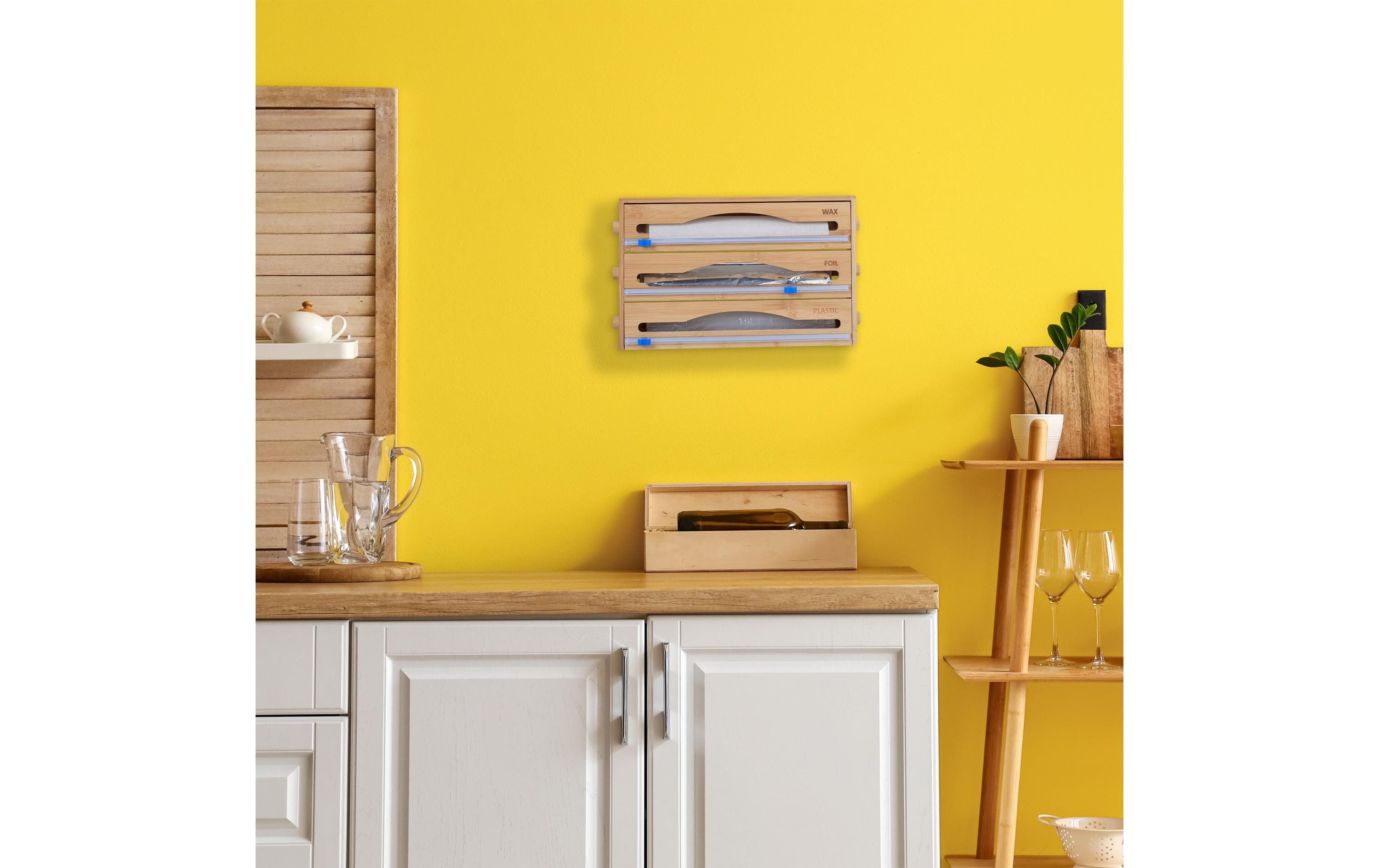 relaxdays Folienschneider 3 in 1 Natur