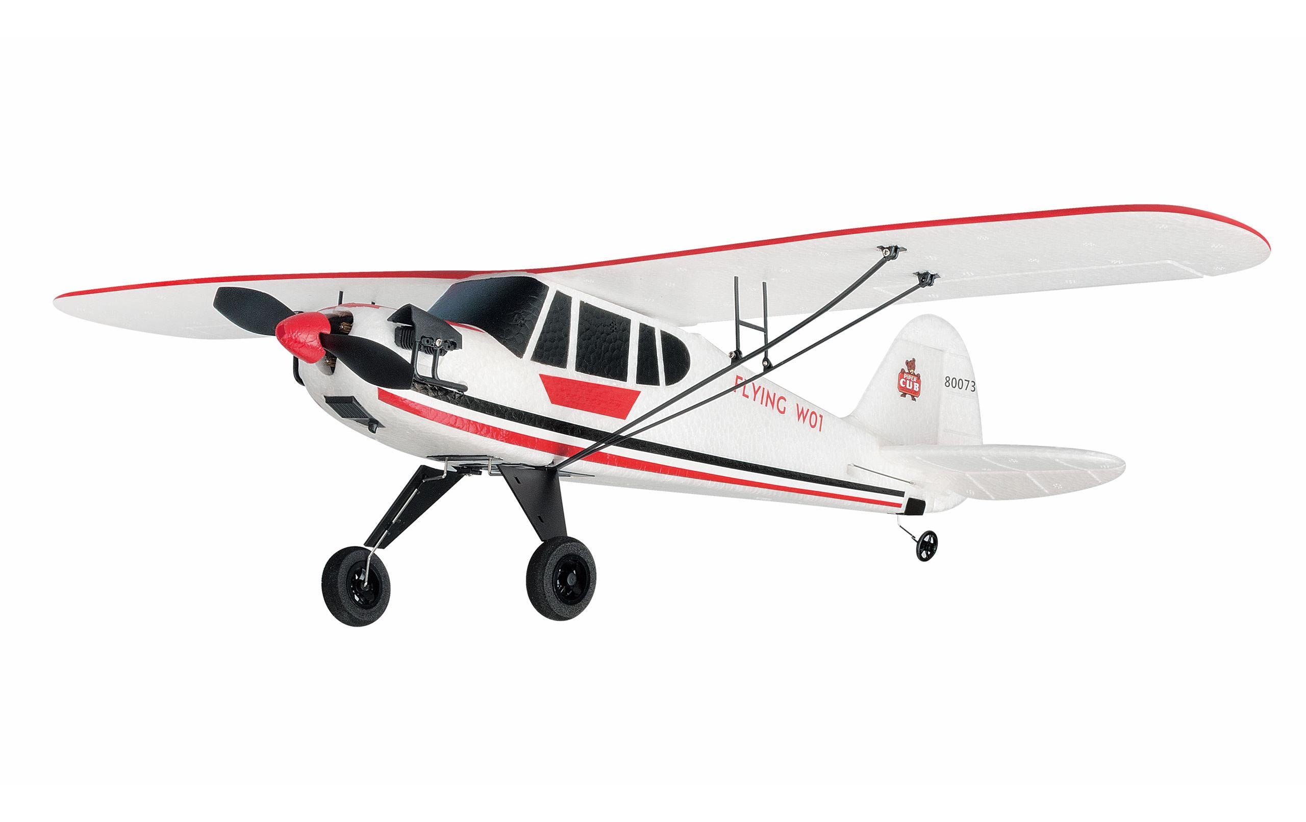 Amewi Motorflugzeug Piper J-3 Cub 505 mm, Rot/Weiss Gyro, RTF