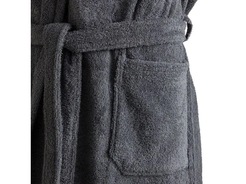 Möve Bademantel Superwuschel L, Stone Gray