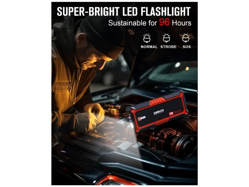 Gooloo Starterbatterie GP4000RED