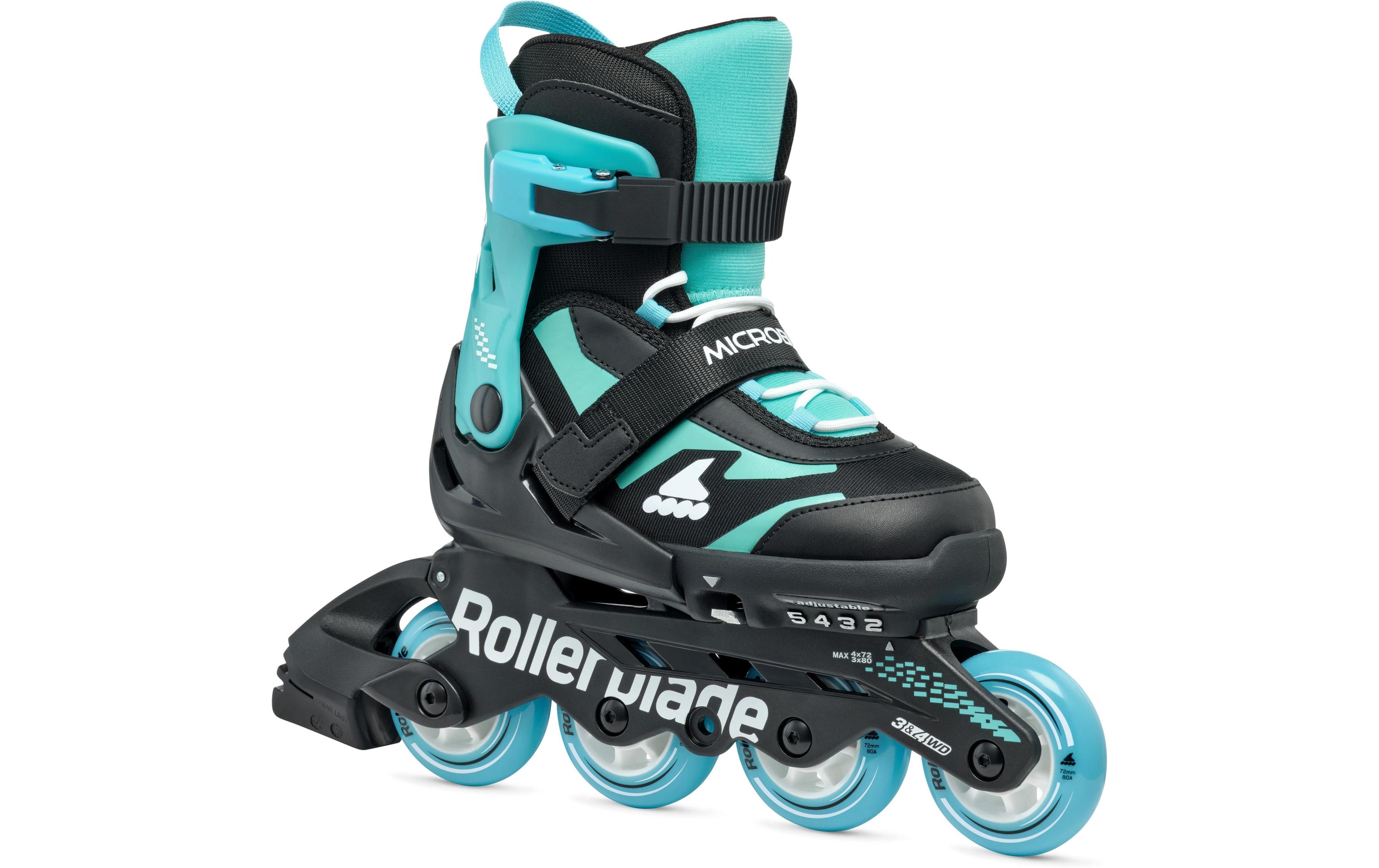 ROLLERBLADE Inline-Skates Microblade Schwarz/Hellblau, 28-32
