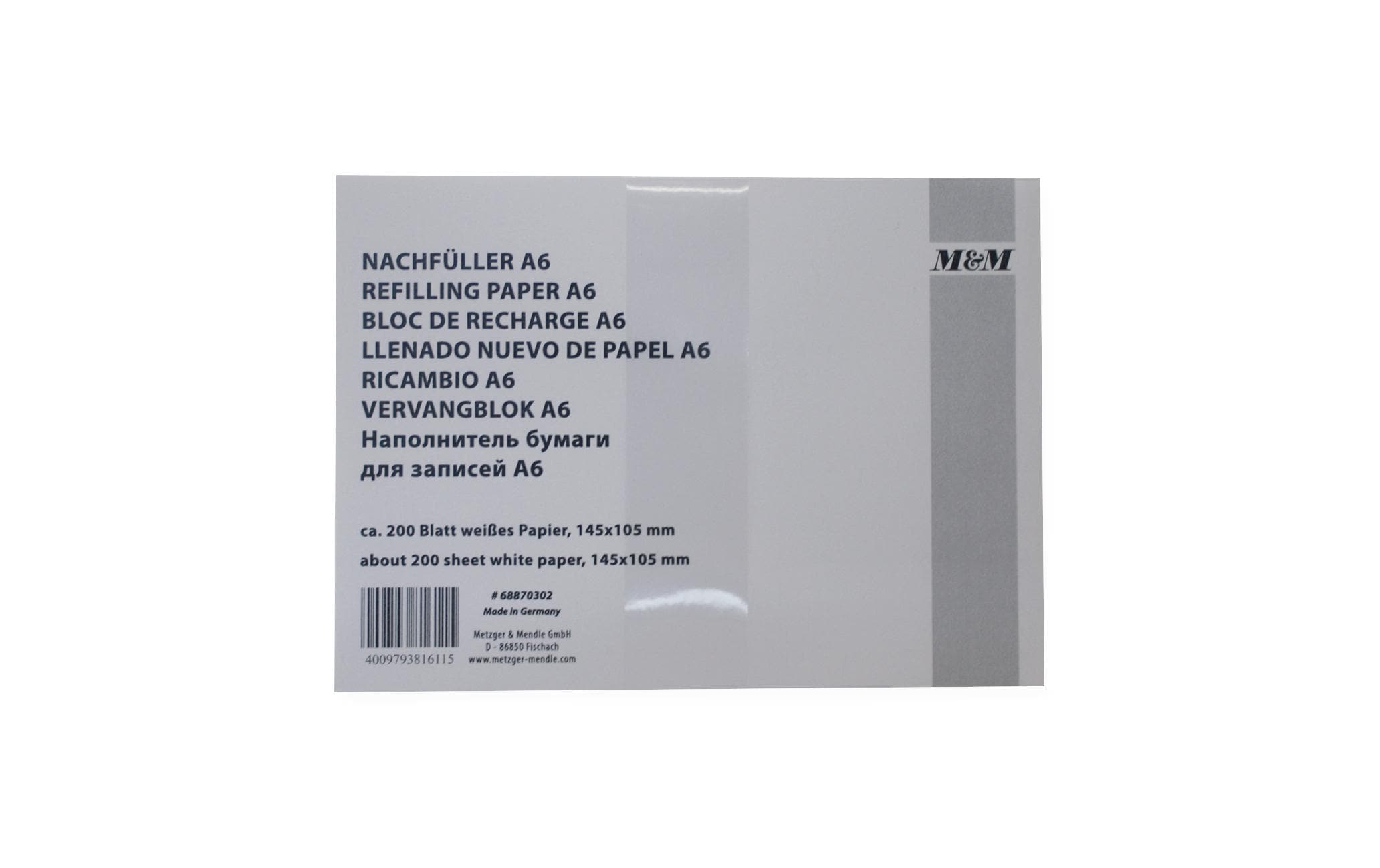 Metzger Notizzettel Ersatzpapier Weiss Metzger Notizzettel Ersatzpapier Weiss